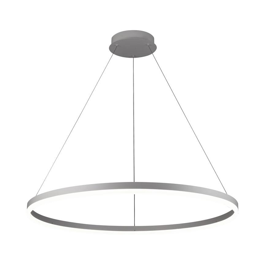 Brilagi - LED prigušiva luster na sajli CIRCLE LED/55W/230V 3000-6500K prečnik 80 cm bela + daljinski upravljač