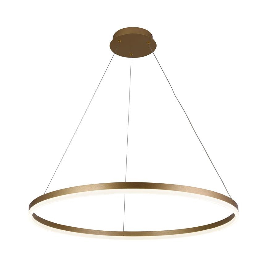 Brilagi - LED prigušiva luster na sajli CIRCLE LED/55W/230V 3000-6500K Ø 80 cm zlatna + daljinski upravljač