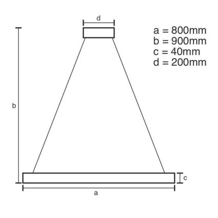 Brilagi - LED prigušiva luster na sajli CIRCLE LED/55W/230V 3000-6500K Ø 80 cm zlatna + daljinski upravljač