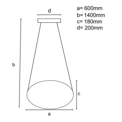 Brilagi - LED Prigušiva luster na sajli COSMOWAVE LED/70W/230V 3000-6500K bela + daljinski upravljač