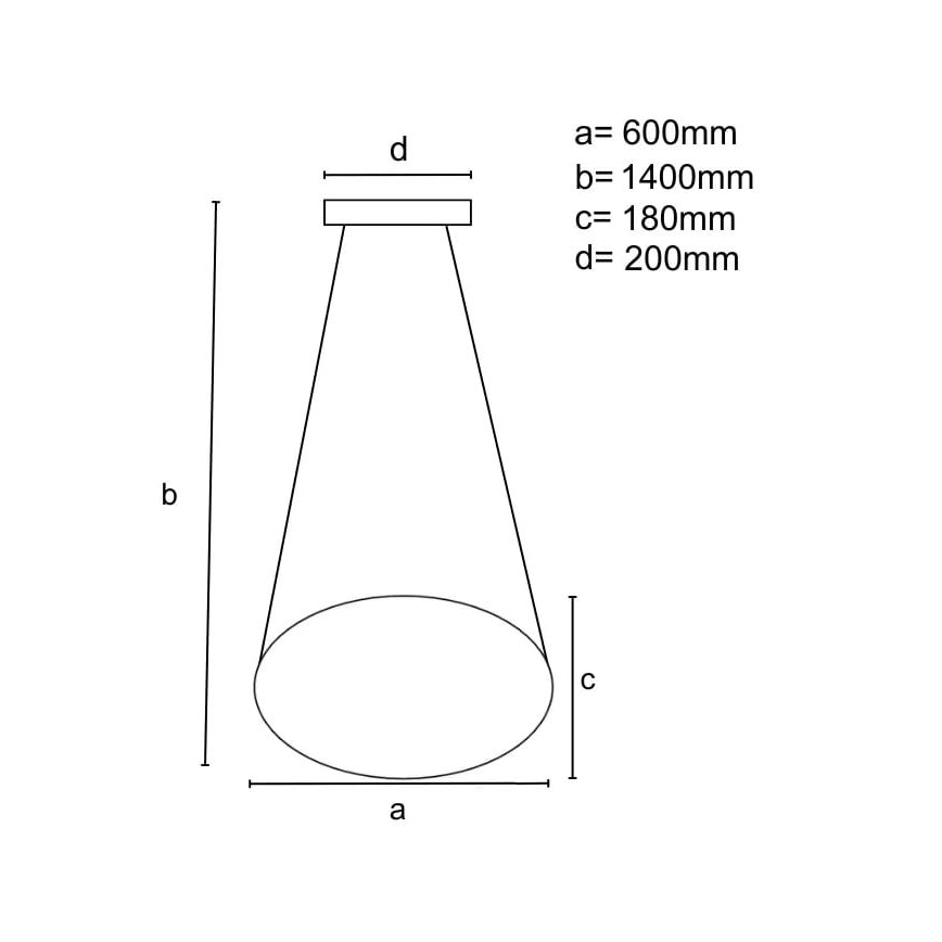 Brilagi - LED Prigušiva luster na sajli COSMOWAVE LED/70W/230V 3000-6500K bela + daljinski upravljač
