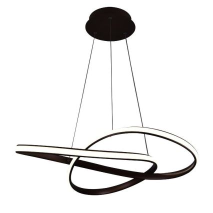 BRILAGI - LED prigušiva luster na sajli COSMOWAVE LED/70W/230V 3000-6500K braon + daljinski upravljač