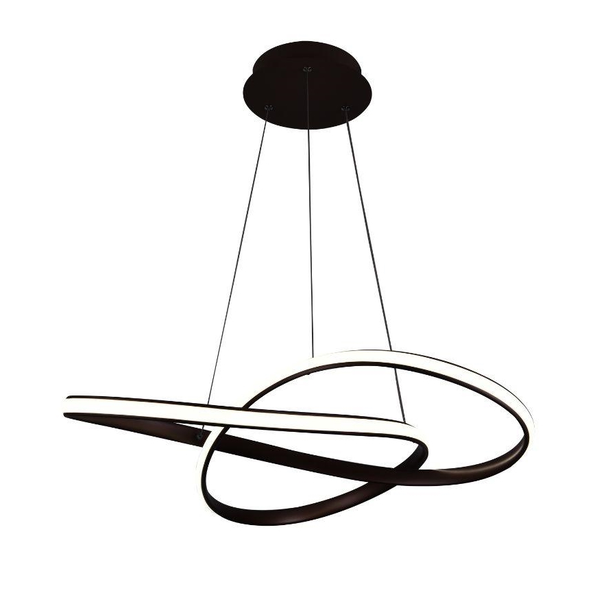 BRILAGI - LED prigušiva luster na sajli COSMOWAVE LED/70W/230V 3000-6500K braon + daljinski upravljač