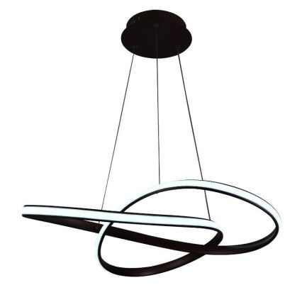 BRILAGI - LED prigušiva luster na sajli COSMOWAVE LED/70W/230V 3000-6500K braon + daljinski upravljač