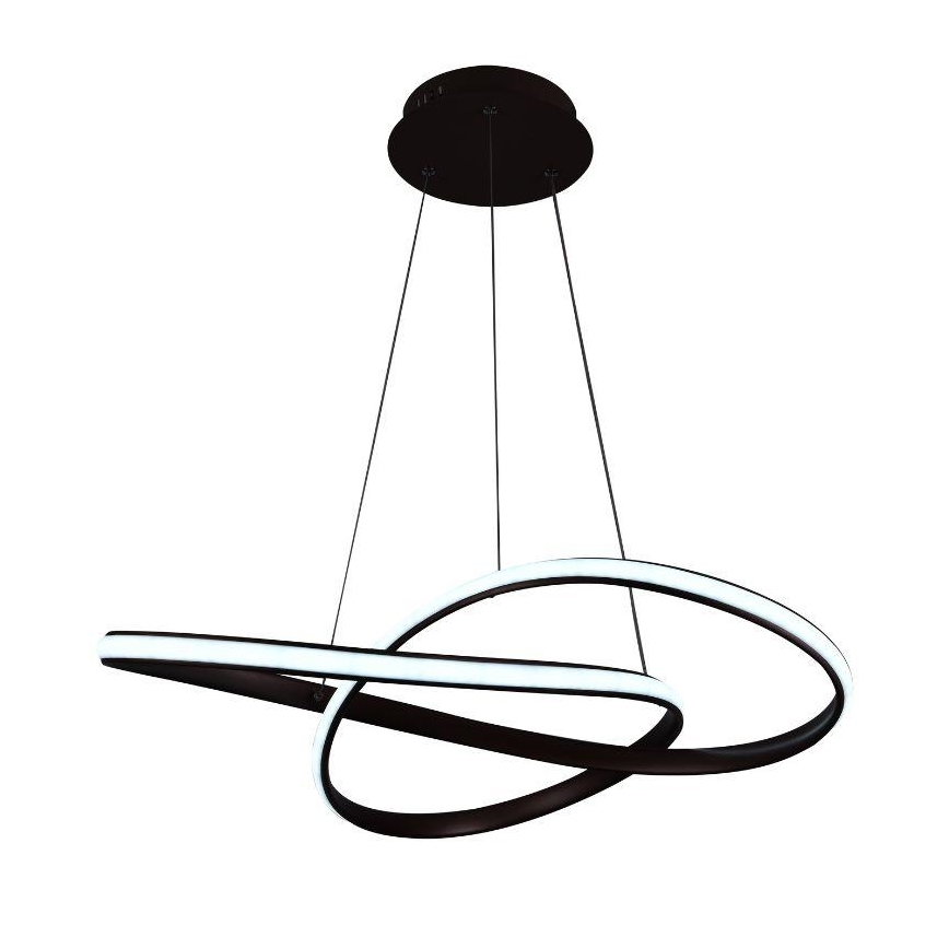 BRILAGI - LED prigušiva luster na sajli COSMOWAVE LED/70W/230V 3000-6500K braon + daljinski upravljač