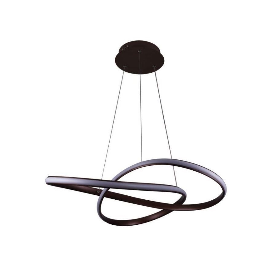 BRILAGI - LED prigušiva luster na sajli COSMOWAVE LED/70W/230V 3000-6500K braon + daljinski upravljač