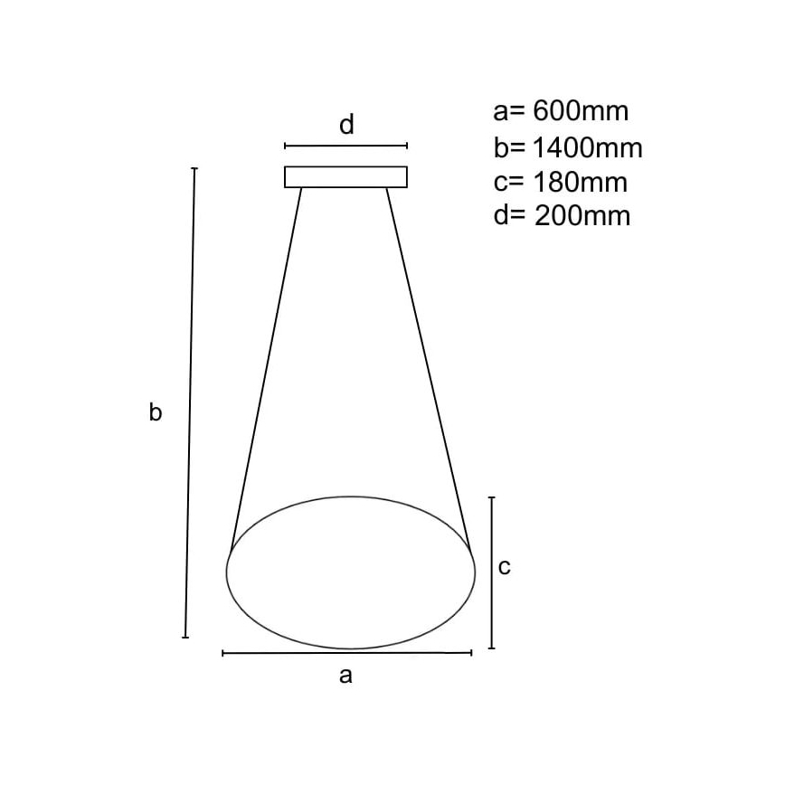BRILAGI - LED prigušiva luster na sajli COSMOWAVE LED/70W/230V 3000-6500K braon + daljinski upravljač
