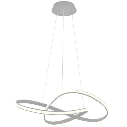 Brilagi - LED prigušiva luster na sajli COSMOWAVE LED/70W/230V 3000-6500K srebrni + daljinski upravljač