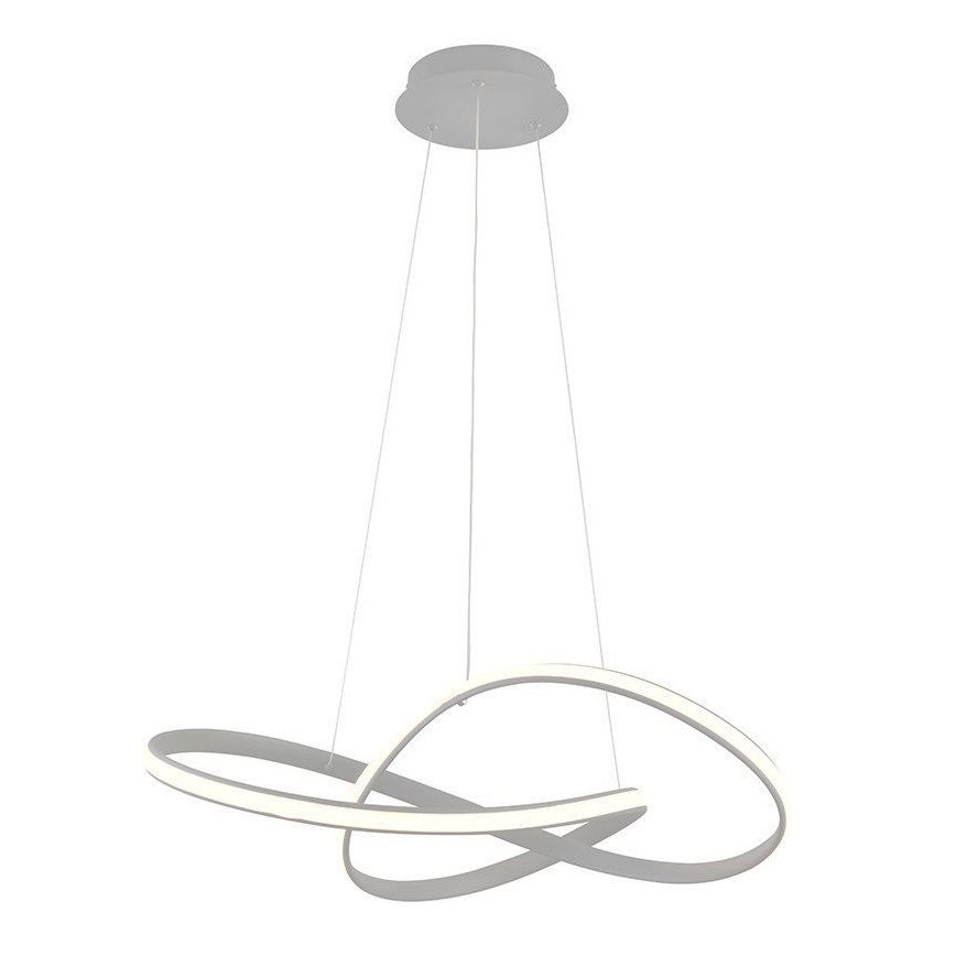 Brilagi - LED prigušiva luster na sajli COSMOWAVE LED/70W/230V 3000-6500K srebrni + daljinski upravljač