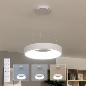 Brilagi - LED prigušiva luster na sajli FALCON II LED/67W/230V 3000-6500K prečnik 40 cm bela + daljinski upravljač
