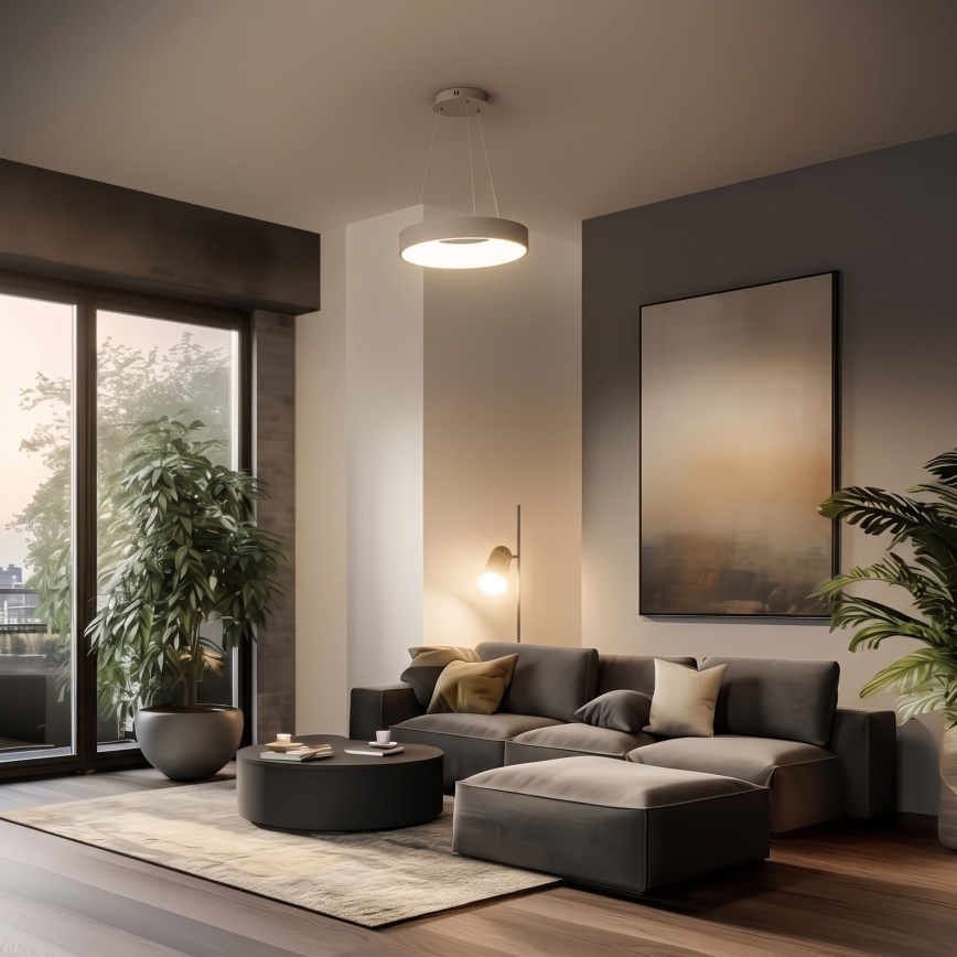 BRILAGI - LED prigušiva luster na sajli FALCON II LED/67W/230V 3000-6500K Ø 40 cm bež + daljinski upravljač