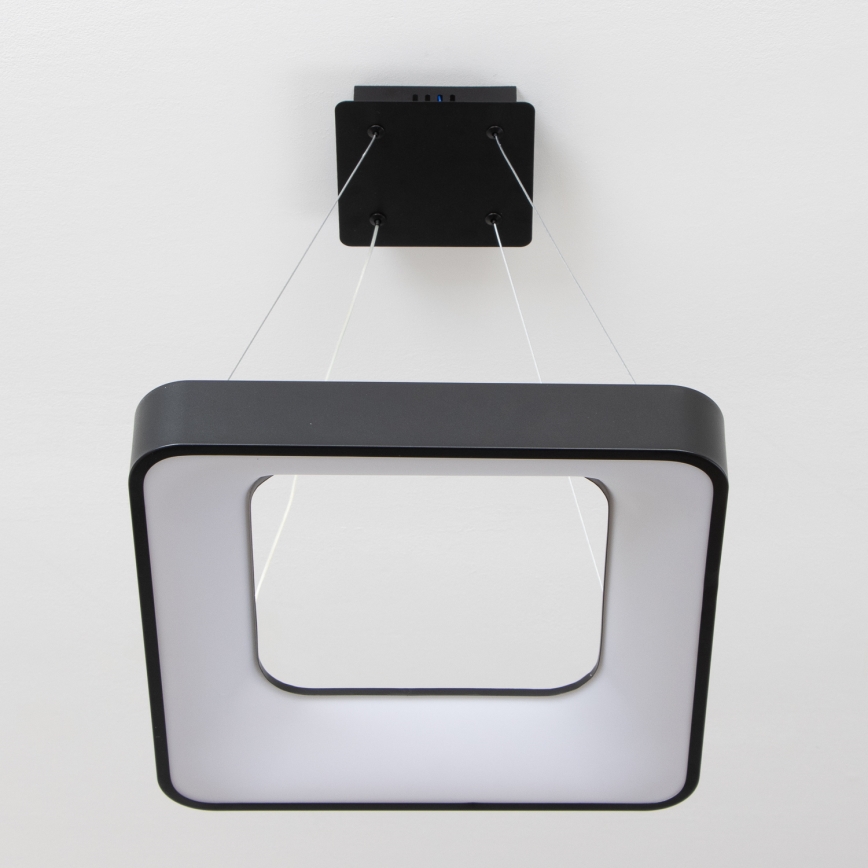Brilagi - LED prigušiva luster na sajli FALCON II LED/80W/230V 3000-6500K 40x40 cm crna + daljinski upravljač