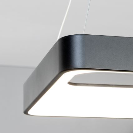 Brilagi - LED prigušiva luster na sajli FALCON II LED/80W/230V 3000-6500K 40x40 cm crna + daljinski upravljač