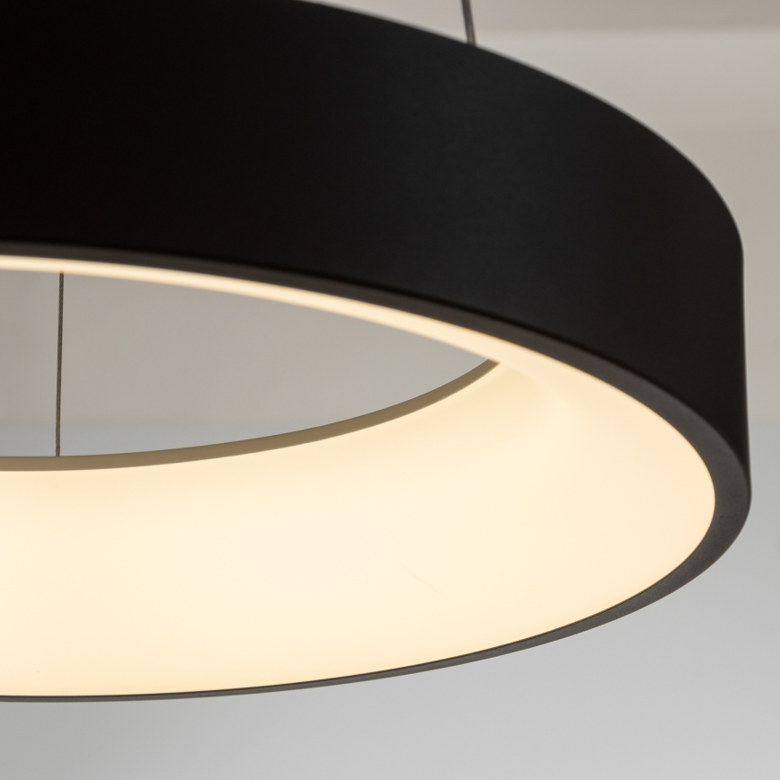 Brilagi - LED prigušiva luster na sajli FALCON LED/80W/230V 3000-6500K prečnik 60 cm crna + daljinski upravljač