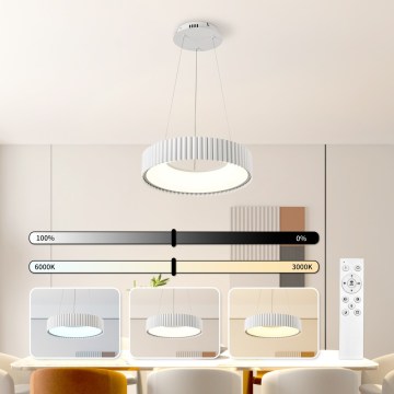 BRILAGI - LED prigušiva luster na sajli FALCON MODERN LED/30W/230V 3000-6000K prečnik 40 cm bela + daljinski upravljač
