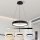 Brilagi - LED prigušiva luster na sajli FALCON MODERN LED/30W/230V 3000-6500K prečnik 40 cm crni + daljinski upravljač