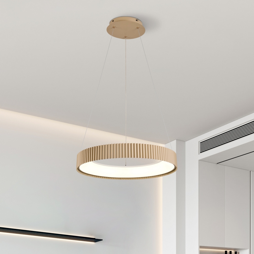 Brilagi - LED prigušiva luster na sajli FALCON MODERN LED/30W/230V 3000-6500K 40 cm bež + daljinski upravljač
