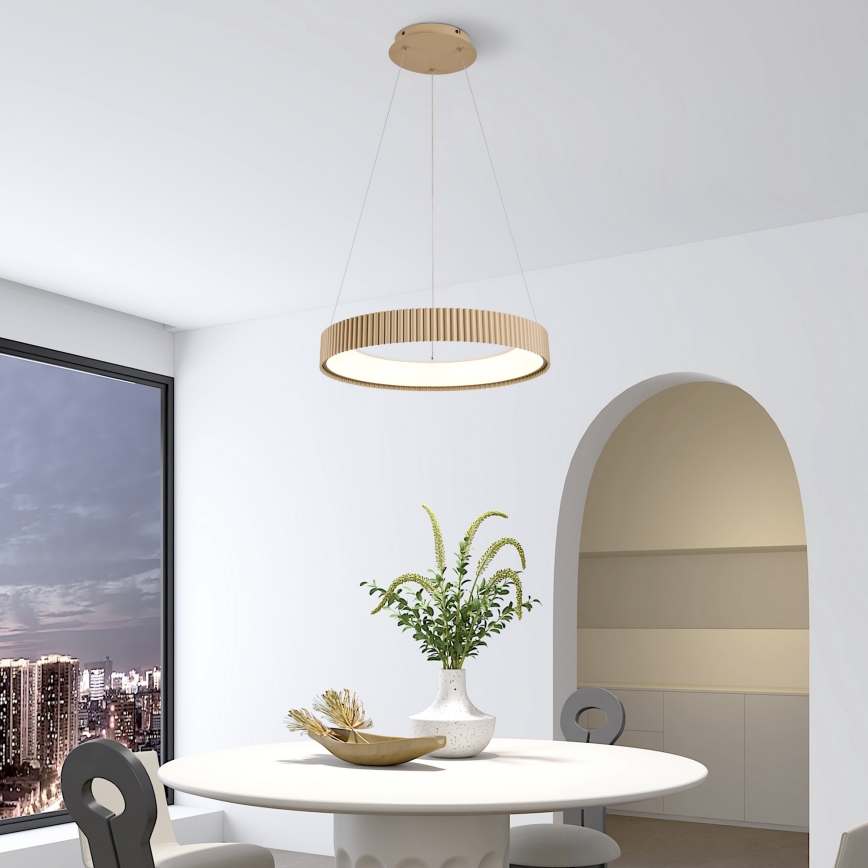Brilagi - LED prigušiva luster na sajli FALCON MODERN LED/30W/230V 3000-6500K 40 cm bež + daljinski upravljač