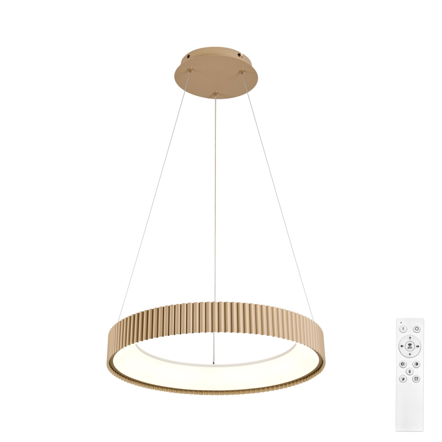 Brilagi - LED prigušiva luster na sajli FALCON MODERN LED/30W/230V 3000-6500K 40 cm bež + daljinski upravljač