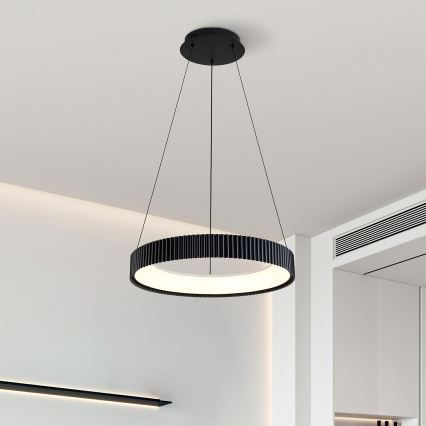 Brilagi - LED prigušiva luster na sajli FALCON MODERN LED/30W/230V 3000-6500K prečnik 40 cm crni + daljinski upravljač