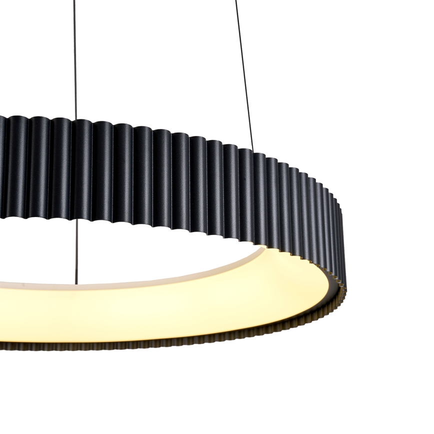 Brilagi - LED prigušiva luster na sajli FALCON MODERN LED/30W/230V 3000-6500K prečnik 40 cm crni + daljinski upravljač
