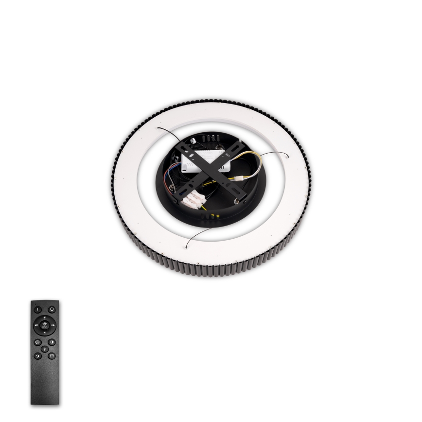 Brilagi - LED prigušiva luster na sajli FALCON MODERN LED/30W/230V 3000-6500K prečnik 40 cm crni + daljinski upravljač