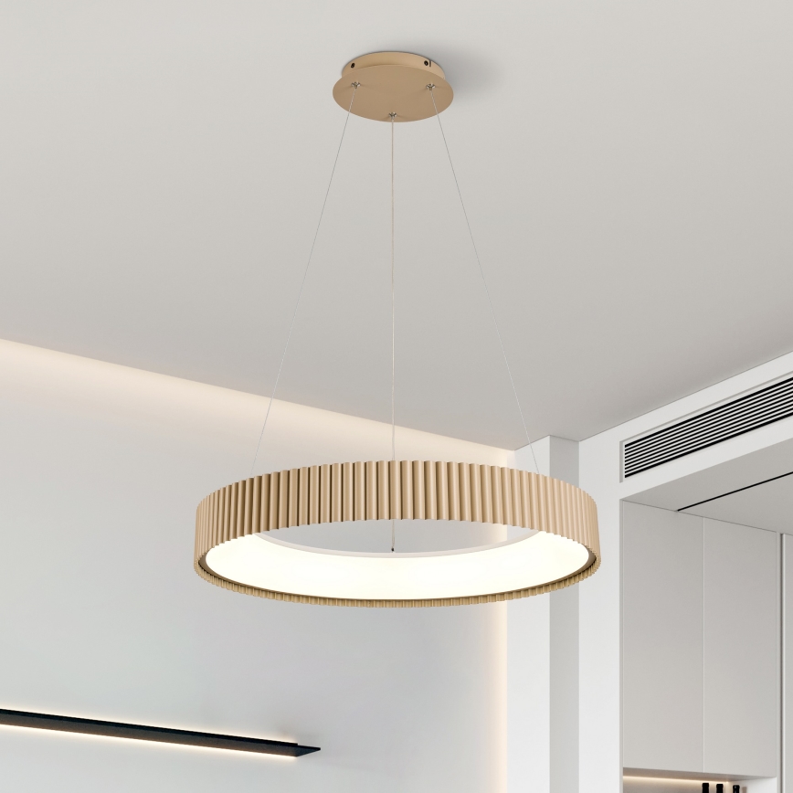 Brilagi - LED prigušiva luster na sajli FALCON MODERN LED/54W/230V 3000-6500K prečnik 60 cm bež + daljinski upravljač