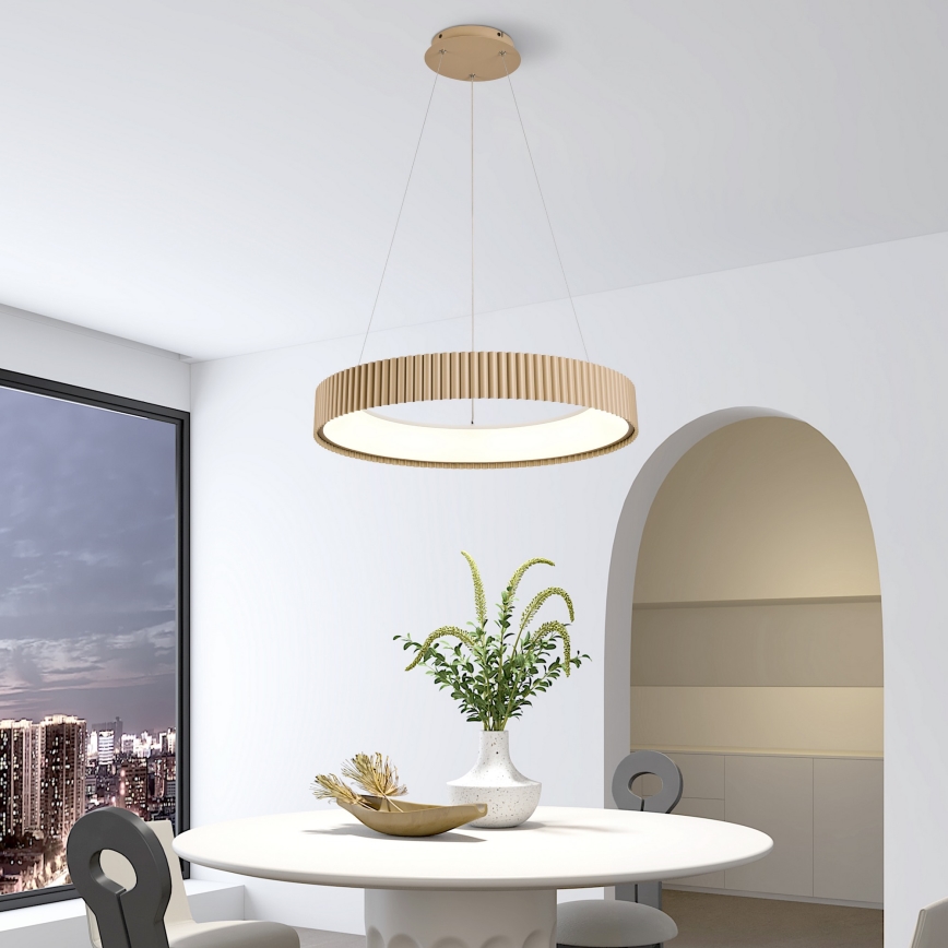 Brilagi - LED prigušiva luster na sajli FALCON MODERN LED/54W/230V 3000-6500K prečnik 60 cm bež + daljinski upravljač