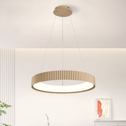 Brilagi - LED prigušiva luster na sajli FALCON MODERN LED/54W/230V 3000-6500K prečnik 60 cm bež + daljinski upravljač