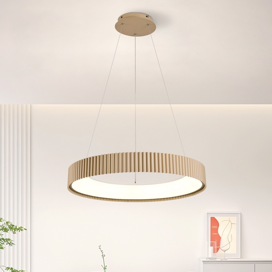 Brilagi - LED prigušiva luster na sajli FALCON MODERN LED/54W/230V 3000-6500K prečnik 60 cm bež + daljinski upravljač