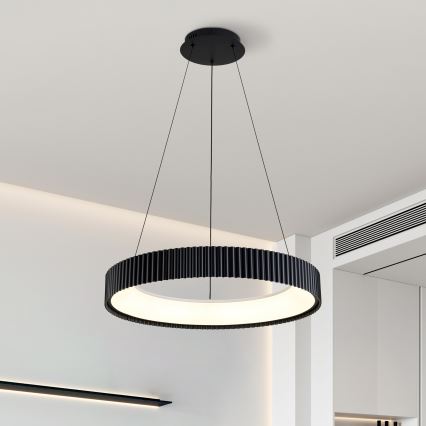 Brilagi - LED prigušiva luster na sajli FALCON MODERN LED/54W/230V 3000-6500K pr. 60 cm crna + daljinski upravljač