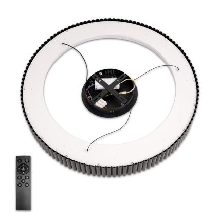 Brilagi - LED prigušiva luster na sajli FALCON MODERN LED/54W/230V 3000-6500K pr. 60 cm crna + daljinski upravljač