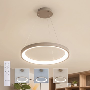 BRILAGI - LED prigušiva luster na sajli FALCON SLIM LED/42W/230V 3000-6500K prečnik 50 cm bež + daljinski upravljač