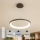Brilagi - LED prigušiva luster na sajli FALCON SLIM LED/42W/230V 3000-6500K prečnik 50 cm crna + daljinski upravljač