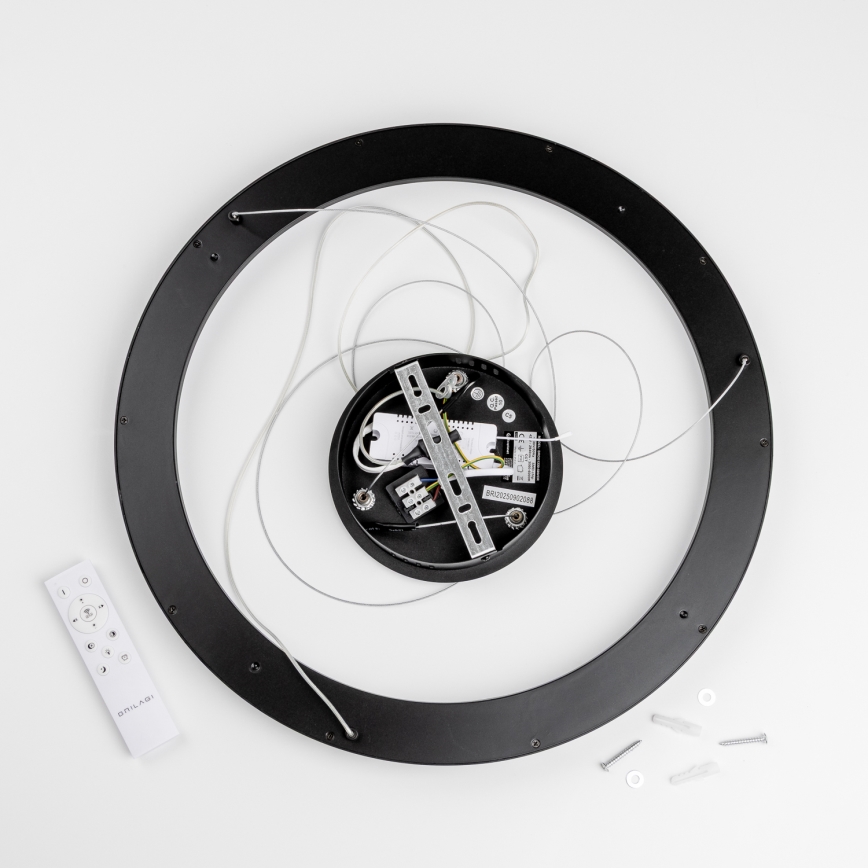 Brilagi - LED prigušiva luster na sajli FALCON SLIM LED/42W/230V 3000-6500K prečnik 50 cm crna + daljinski upravljač