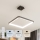 Brilagi - LED prigušiva luster na sajli FALCON SLIM LED/50W/230V 3000-6500K 50x50 cm crna + daljinski upravljač