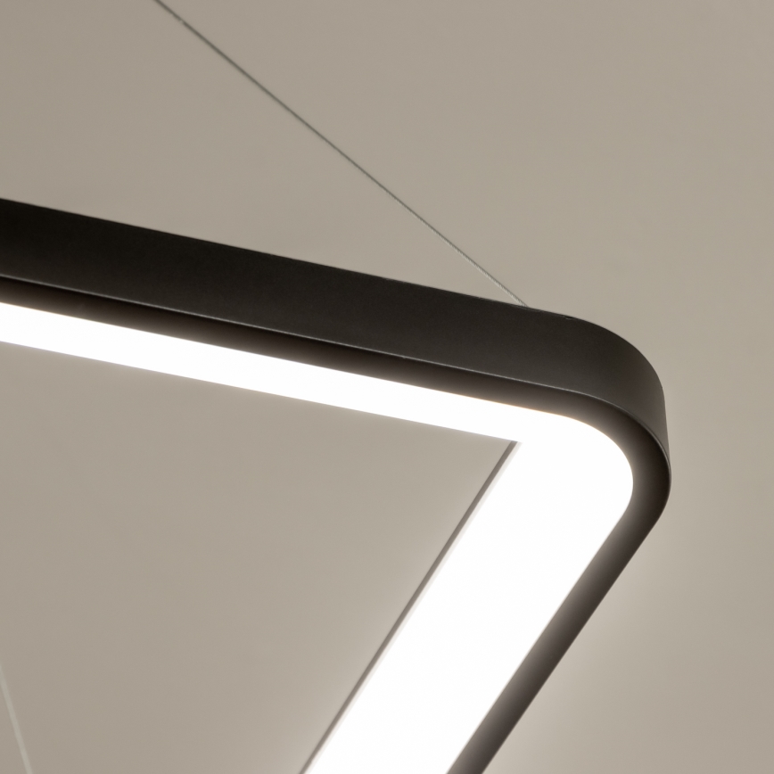 Brilagi - LED prigušiva luster na sajli FALCON SLIM LED/50W/230V 3000-6500K 50x50 cm crna + daljinski upravljač