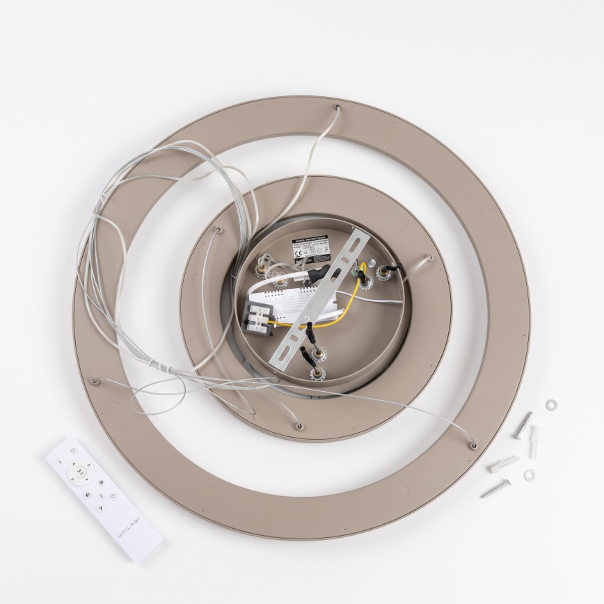 BRILAGI - LED prigušiva luster na sajli FALCON SLIM LED/68W/230V 3000-6500K pr. 50 cm bež + daljinski upravljač