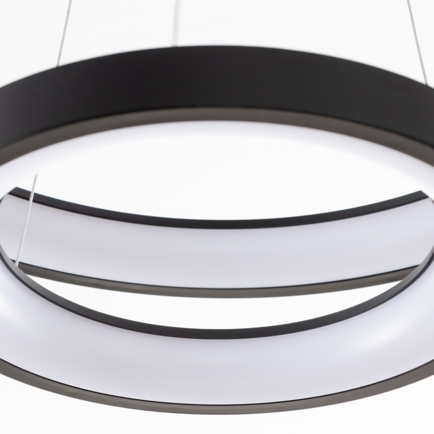Brilagi - LED prigušiva viseći luster na sajli FALCON SLIM LED/68W/230V 3000-6500K prečnik 50 cm crna + daljinski upravljač