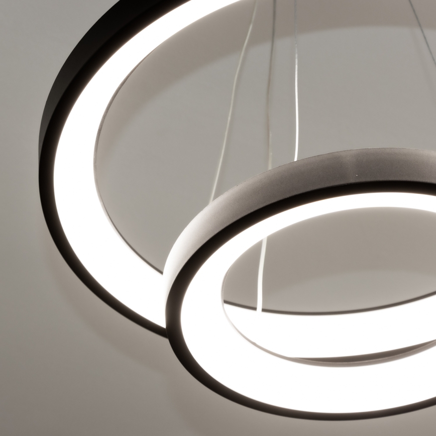 Brilagi - LED prigušiva viseći luster na sajli FALCON SLIM LED/68W/230V 3000-6500K prečnik 50 cm crna + daljinski upravljač