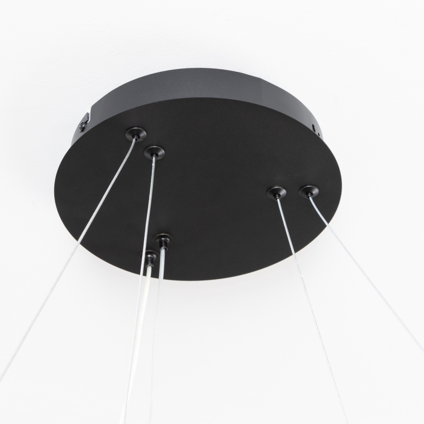 Brilagi - LED prigušiva viseći luster na sajli FALCON SLIM LED/68W/230V 3000-6500K prečnik 50 cm crna + daljinski upravljač
