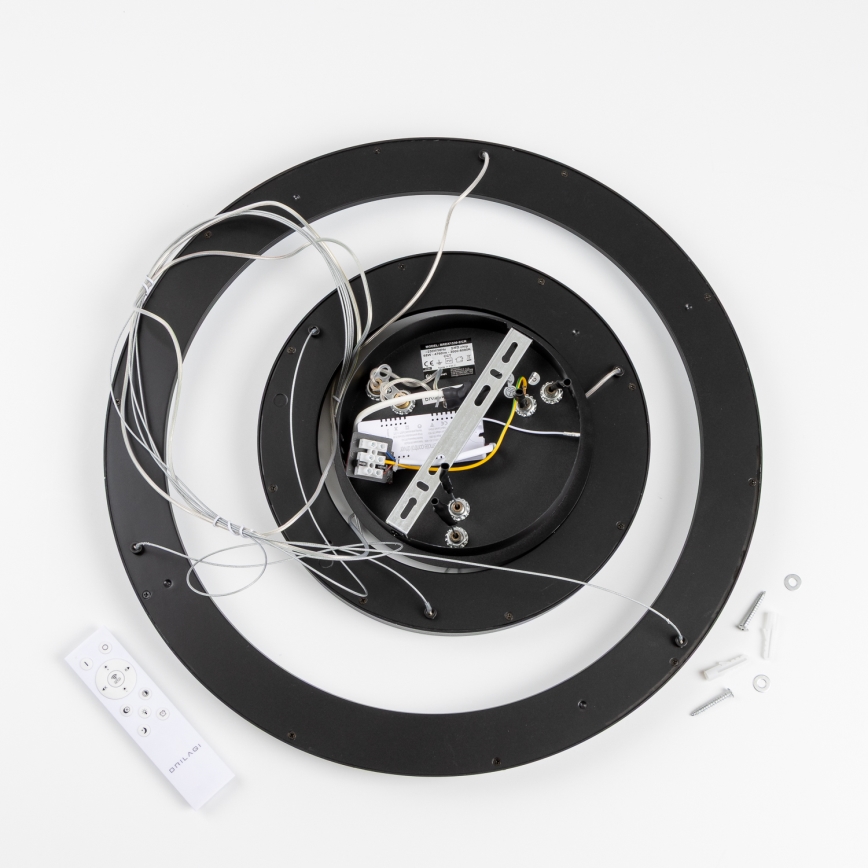 Brilagi - LED prigušiva viseći luster na sajli FALCON SLIM LED/68W/230V 3000-6500K prečnik 50 cm crna + daljinski upravljač