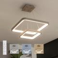 BRILAGI - LED prigušiva luster na sajli FALCON SLIM LED/78W/230V 3000-6500K 50x50 cm bež + daljinski upravljač