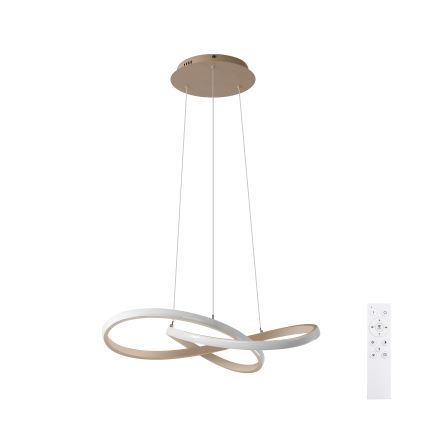 BRILAGI - LED prigušiva luster na sajli INFINITY LED/55W/230V 3000-6000K 50x50 cm bež + daljinski upravljač