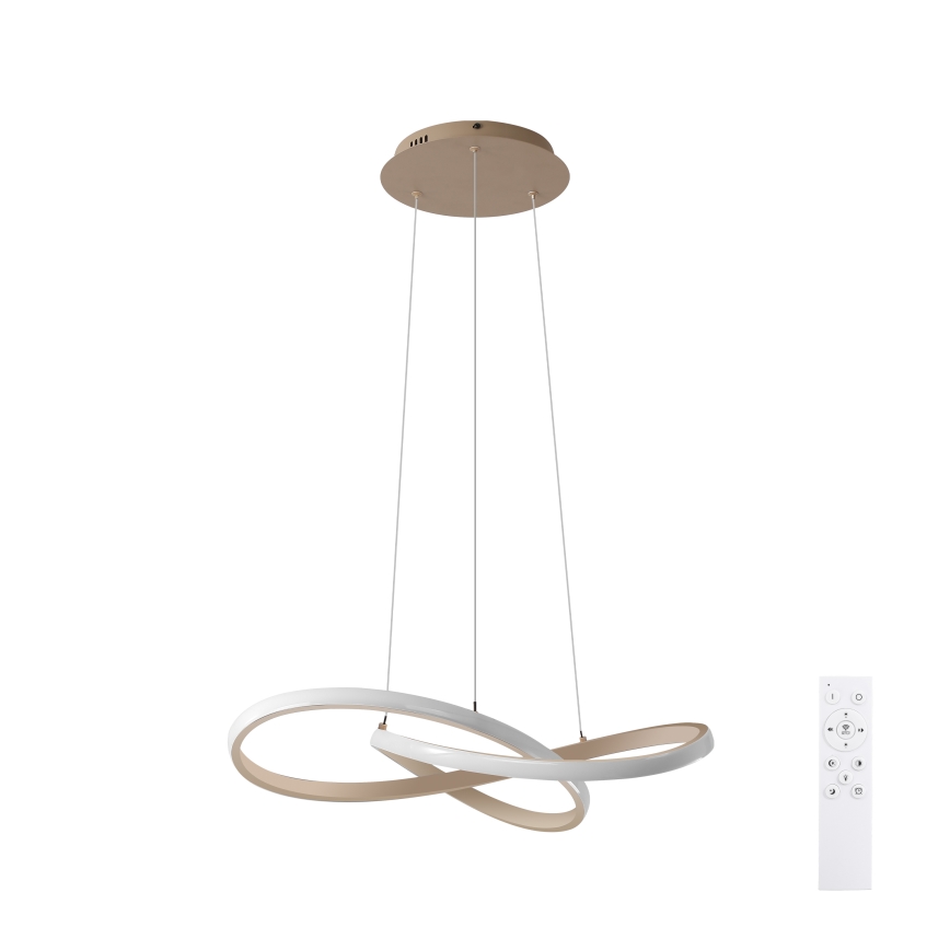 BRILAGI - LED prigušiva luster na sajli INFINITY LED/55W/230V 3000-6000K 50x50 cm bež + daljinski upravljač