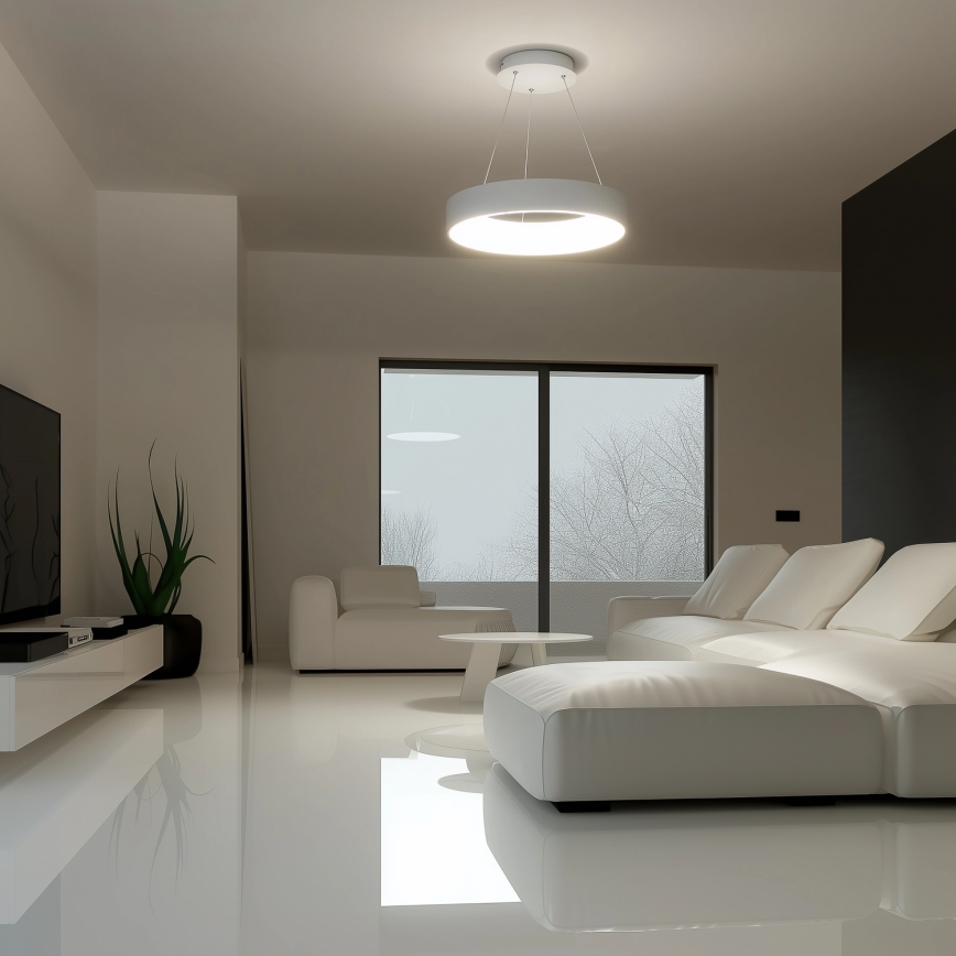 Brilagi - LED prigušiva luster na sajli FALCON LED/40W/230V 3000-6500K Ø 45 cm bela + daljinski upravljač