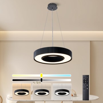 Brilagi - LED prigušiva luster na sajli LUMIX LED/48W/230V 3000-6000K crna preč. 50 cm + daljinski upravljač