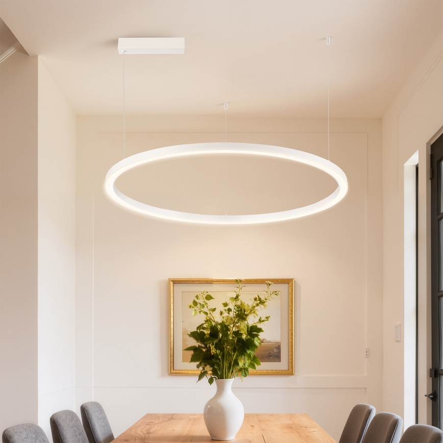 Brilagi - LED prigušiva luster na sajli PORTOFINO LED/60W/230V 3000-6000K prečnik 80 cm bela + daljinsko upravljanje