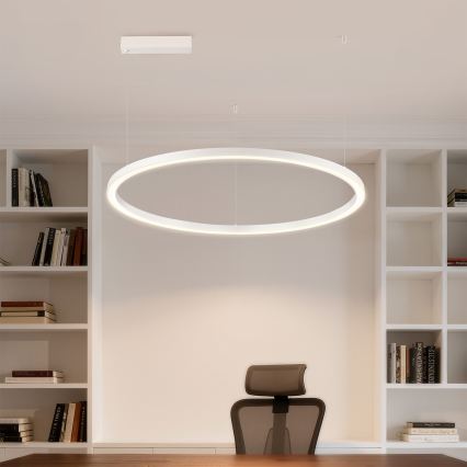 Brilagi - LED prigušiva luster na sajli PORTOFINO LED/60W/230V 3000-6000K prečnik 80 cm bela + daljinsko upravljanje
