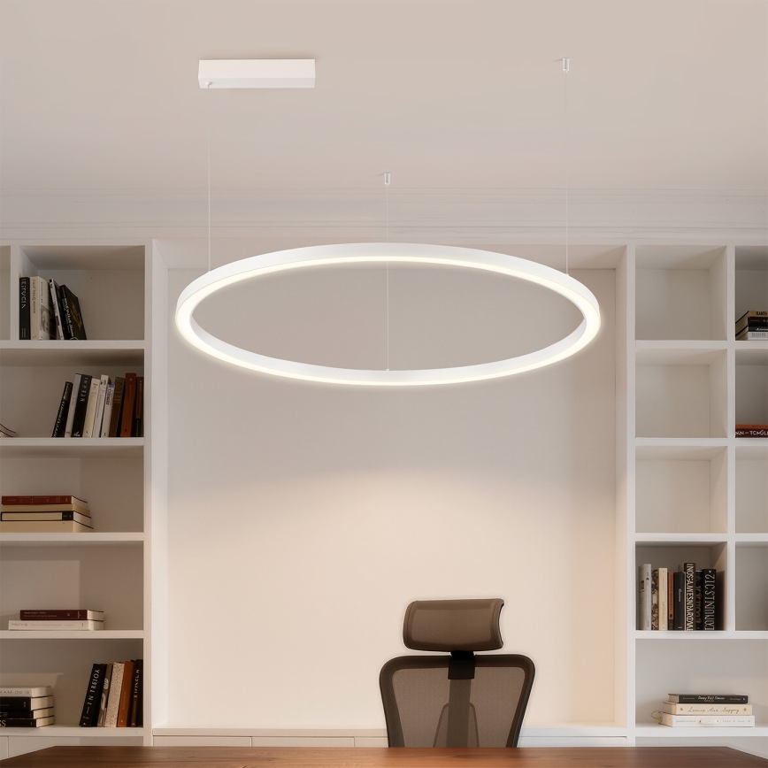 Brilagi - LED prigušiva luster na sajli PORTOFINO LED/60W/230V 3000-6000K prečnik 80 cm bela + daljinsko upravljanje